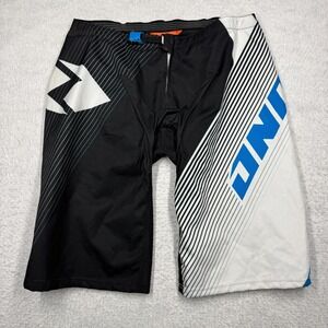 ONE INDUSTRIES Gamma DH Czar Black White Motocross MTB Shorts Men's Size 36